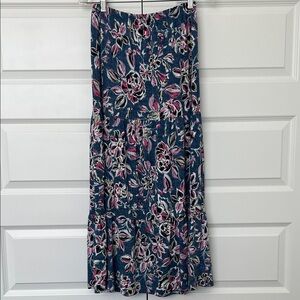 Floral Blue and Pink Women's Skirt